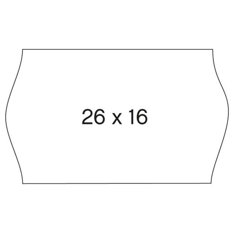 APLI étiquettes de prix pour pistolet à prix, 22 × 12 mm, blanc, repositionnable